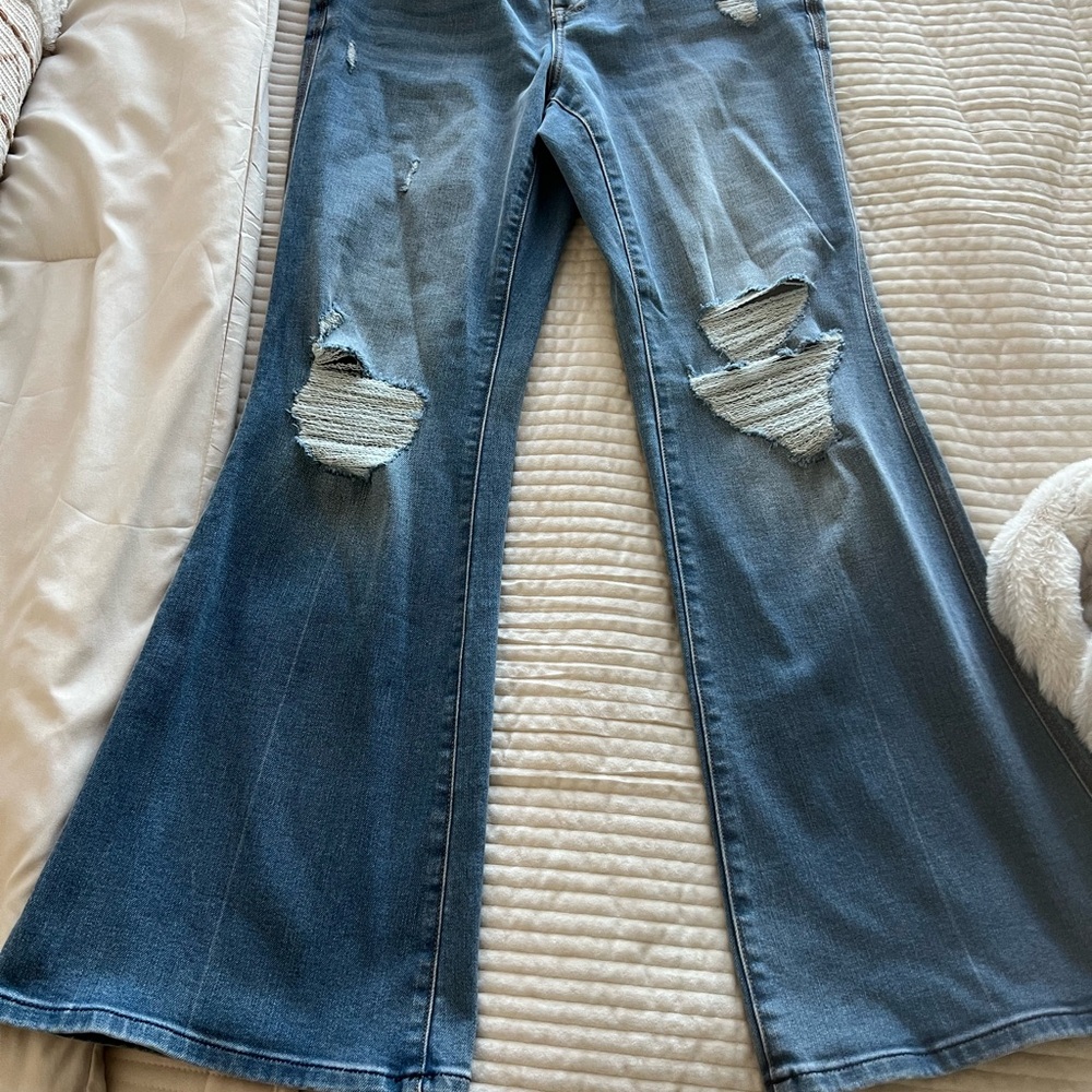 NWT Lane Bryant Body Icon Signature Fit Mid Flare Leg Jeans - Picture 5 of 13